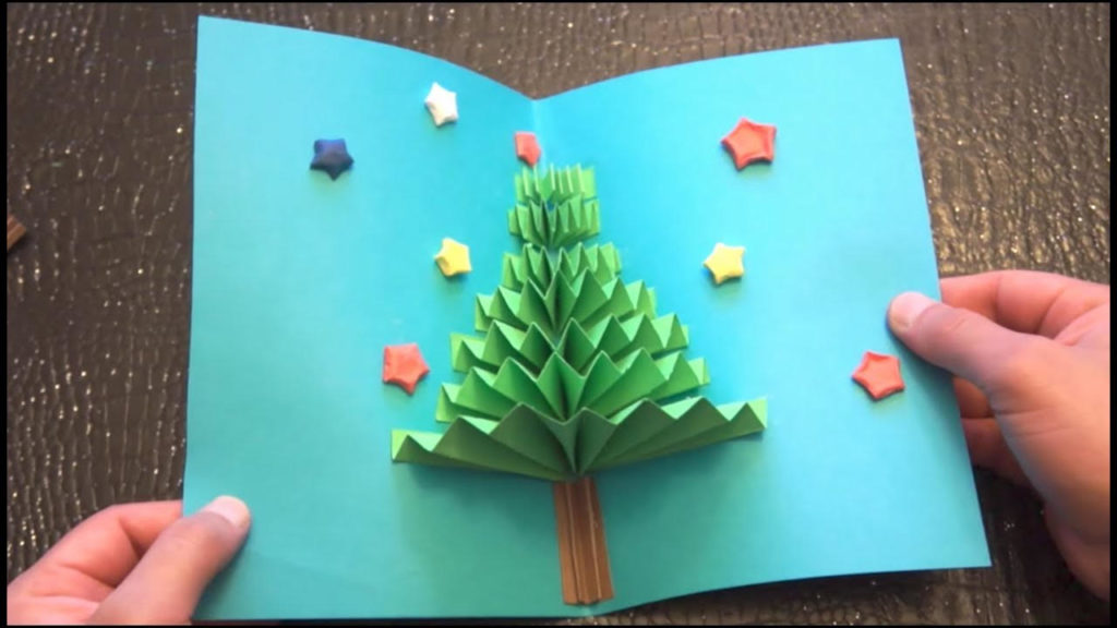 How To Make A 3D Christmas Card Step By Step-DIY Card Ideas