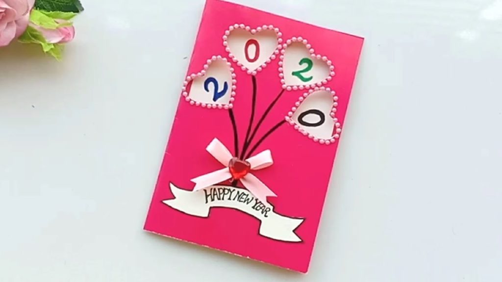 DIY Happy New Year Card for Mother Father Friend Sister Brother Family