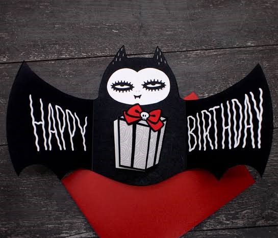 horror theme birthday card