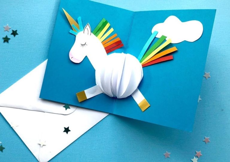 Handmade Unicorn Birthday Card For Daughter Niece