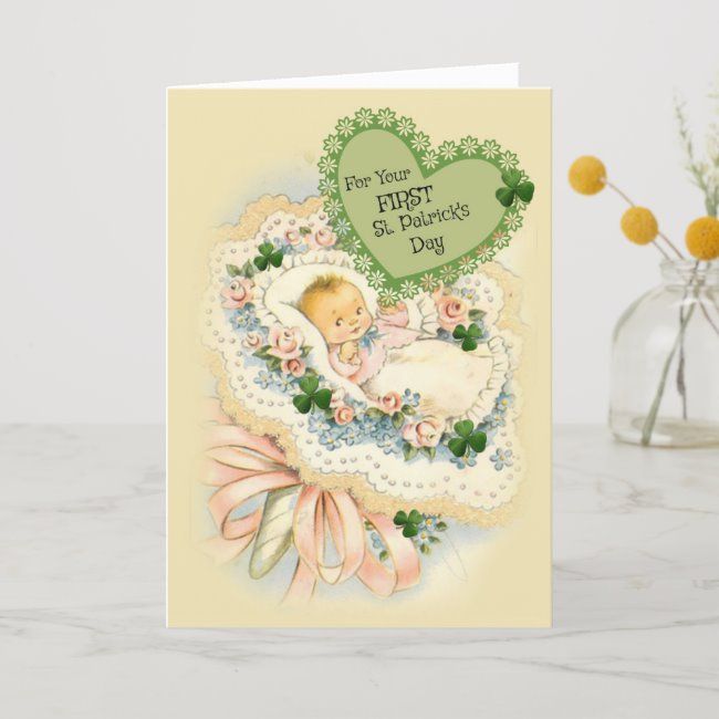 First St Patricks Day Card For Baby 1First St Patricks Day Card For Baby 1