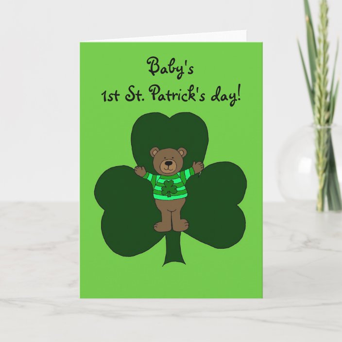 First St Patricks Day Card For Baby 2