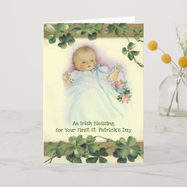 First St Patricks Day Card For Baby 6